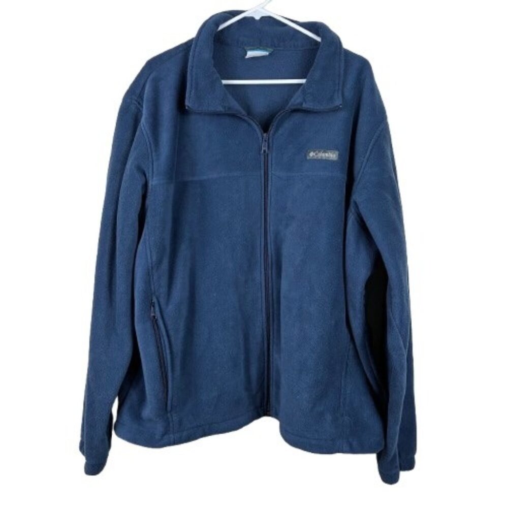 Columbia Steens Mountain Full-Zip Fleece Jacket Collegieate Blue Sz XXL Gorpcore